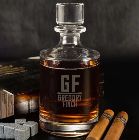 Manhattan Personalised Round Decanter