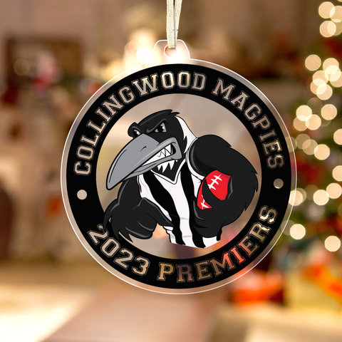 collingwood magpies ornament