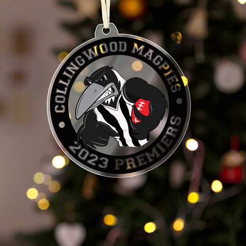 collingwood magpies ornament