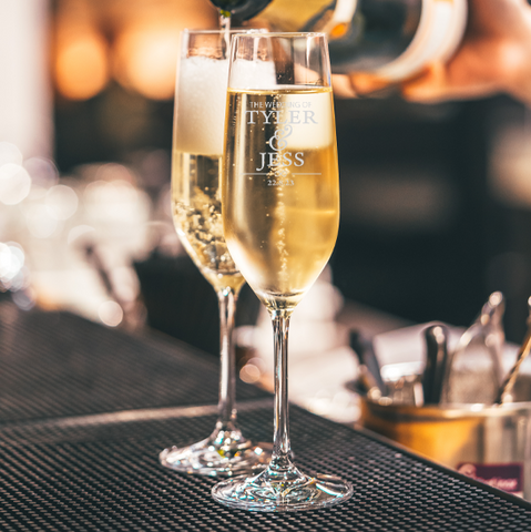 Eternal Wedding Personalised Champagne Flute