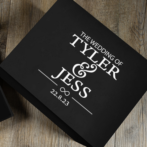 Eternal Wedding Personalised Hurricane Whiskey Glasses Set