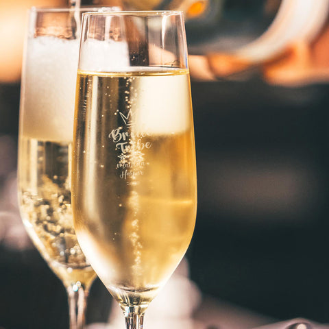 Personalised Bride Tribe Champagne Glass