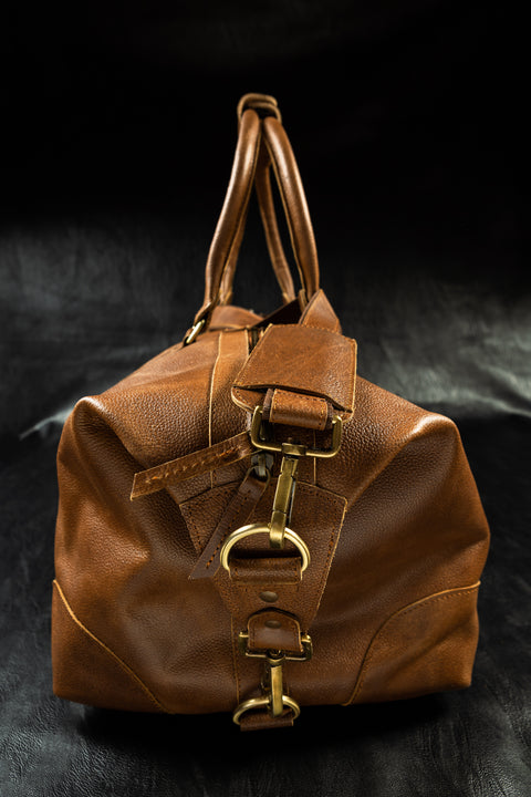 leather overnight bag