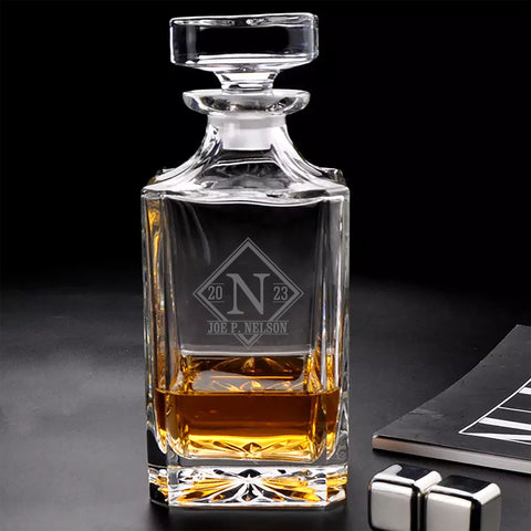 Diamond Personalised Empire Whiskey Decanter