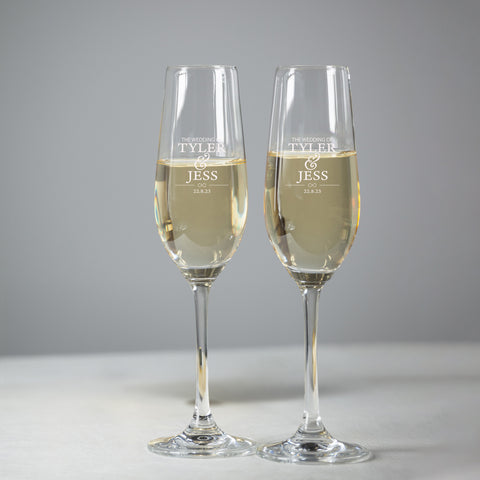 personalised champagne flute