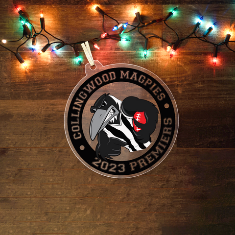 collingwood magpies ornament