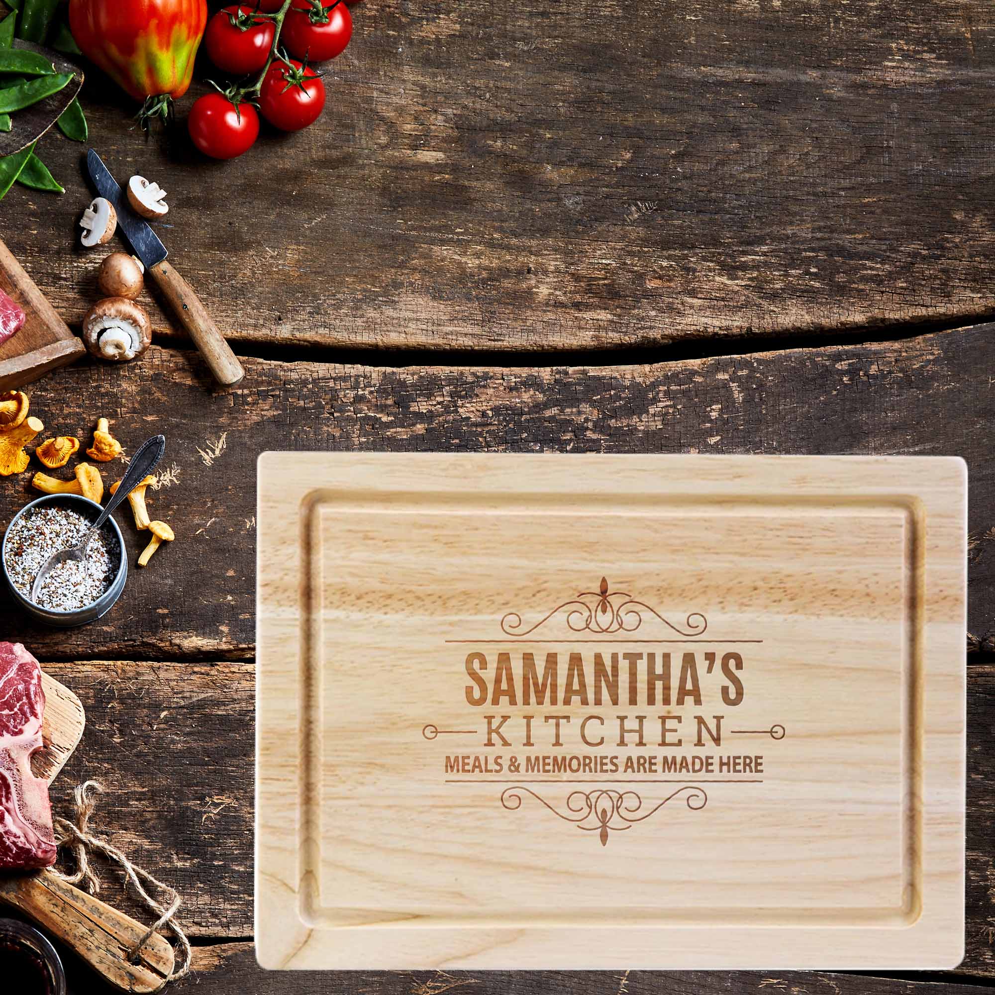 Personalised Classic Kitchen Engraved Steak Board | Givi Gifts