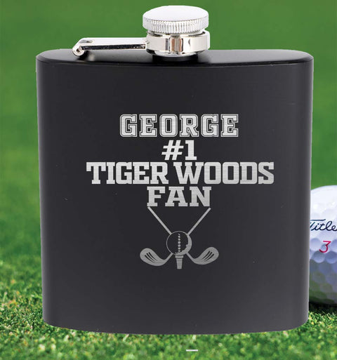 Personalised Black Flask gift Set