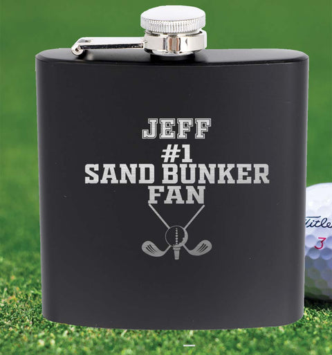 Personalised Black Flask gift Set