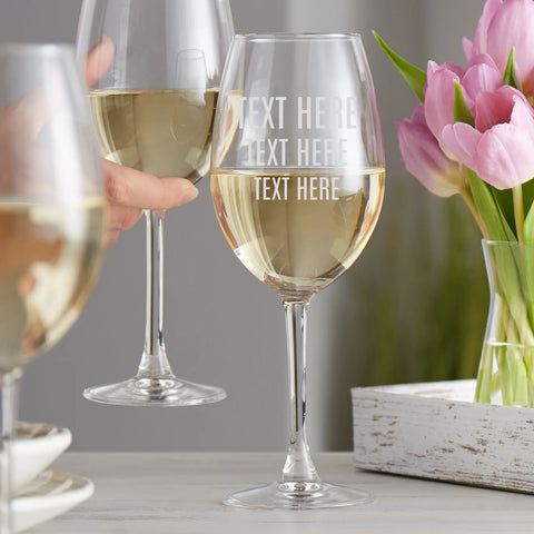 personalised champagne glass